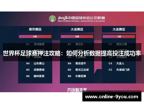 世界杯足球赛押注攻略：如何分析数据提高投注成功率